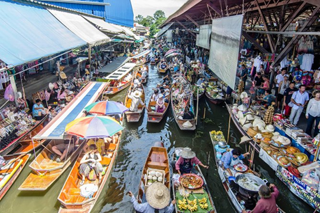 tailandia mercado flotante
