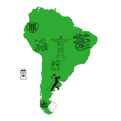 mapa sudamerica