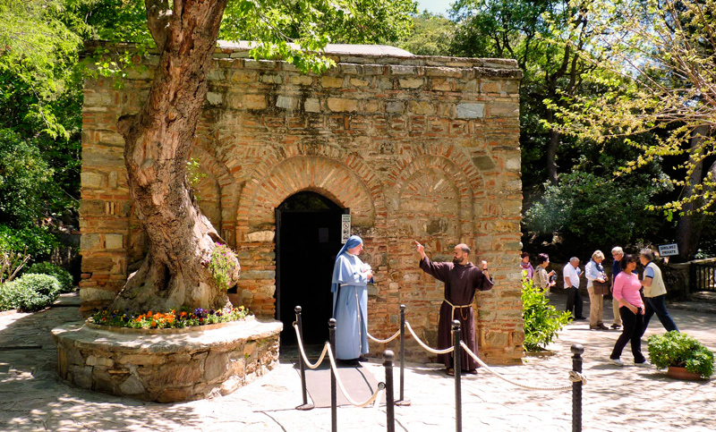 Casa de la virgen María en Éfeso, Turquía