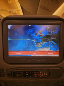 vuelo Emirates  en ruta del viaje a Tailandia