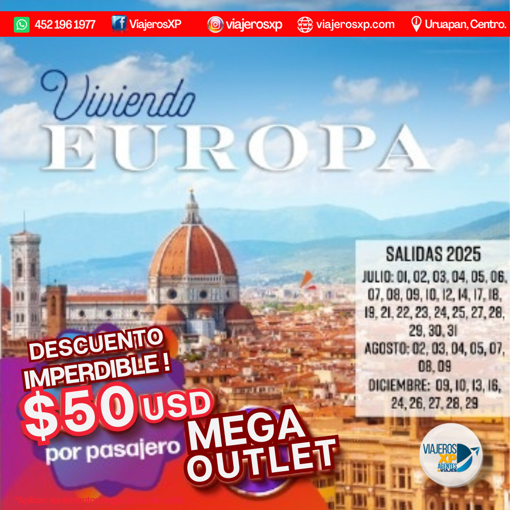 Outlet viaje Europa