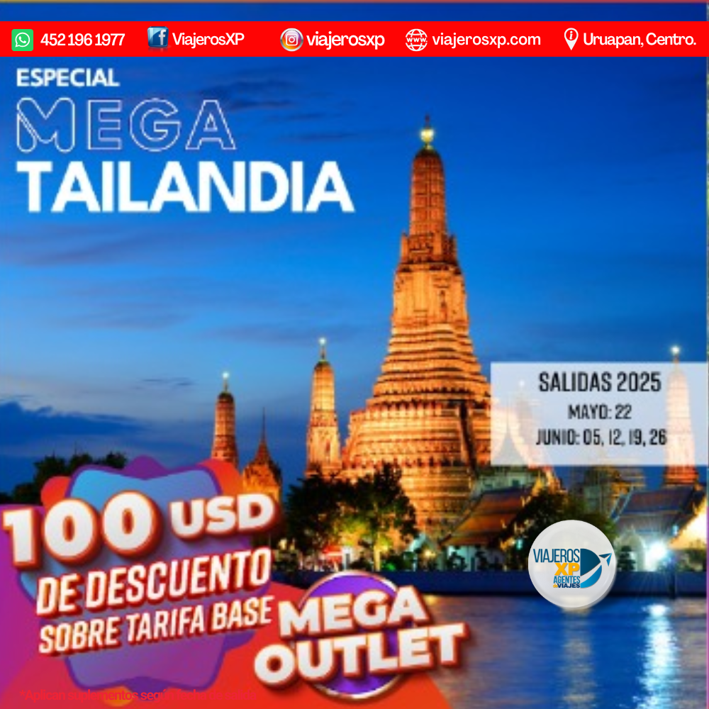 Outlet viaje Tailandia